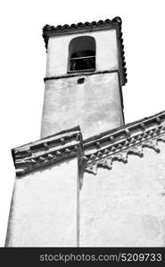 ancien clock tower in italy europe old stone and bell