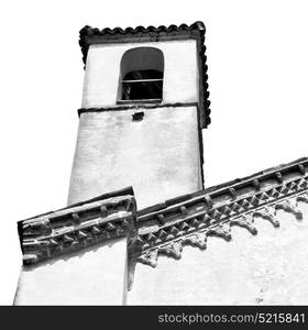 ancien clock tower in italy europe old stone and bell