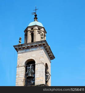 ancien clock tower in italy europe old stone and bell