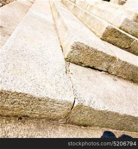ancien flight steps in europe italy old construction and background symbol