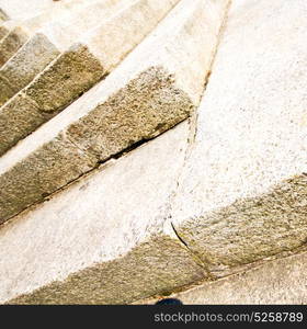 ancien flight steps in europe italy old construction and background symbol