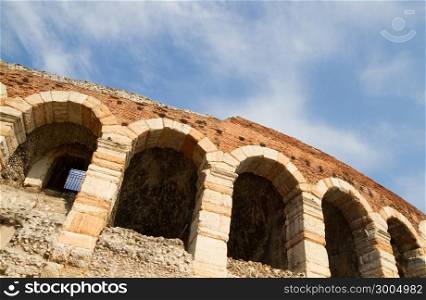 Ancient amphitheatre Arena in Verona, Italy.