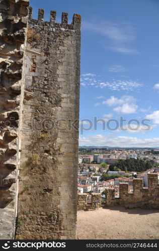 ancient and medieval Castle in Leiria, Portugal