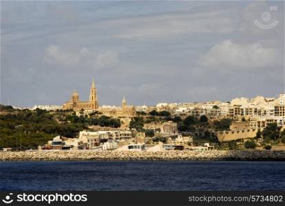 ancient architecture of gozo island in malta