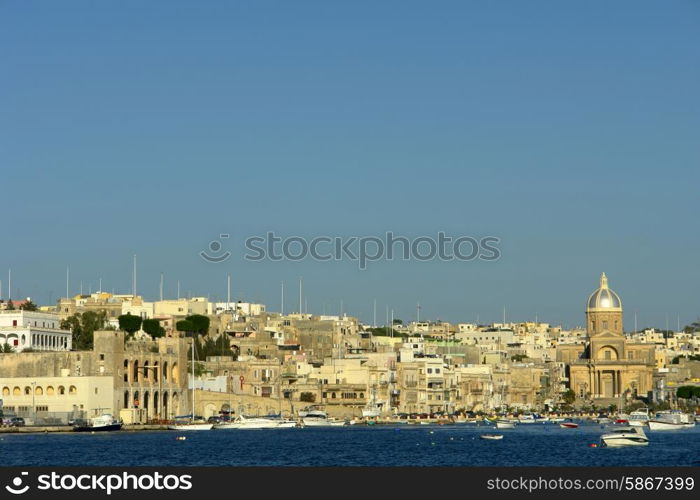 ancient architecture of malta island at the port