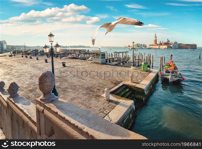 Ancient architecture of San Giorgio Maggiore in Venice