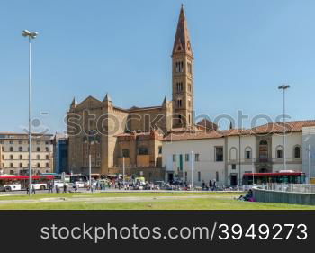 Ancient Basilica of Santa Maria Novella in Florence.. Florence. Santa Maria Novella.