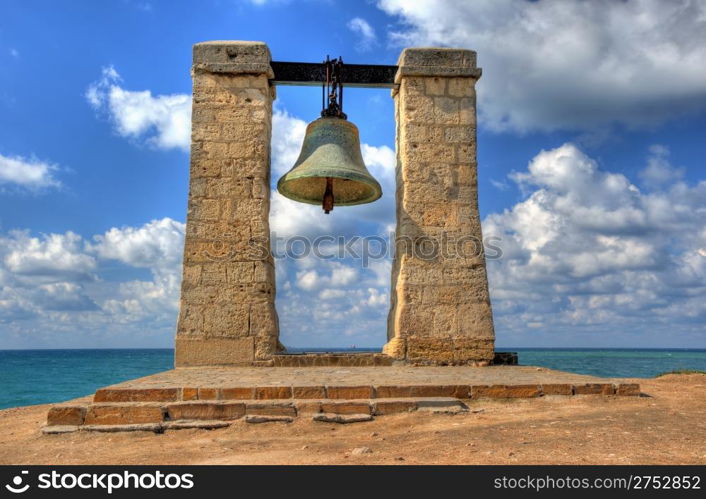 Ancient bell. During ancient times intended for the notification about an attack. Sevastopol, Crimea, Ukraine, Chersonese