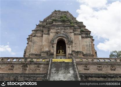 ancient buddhism pagoda stupa in asian temple