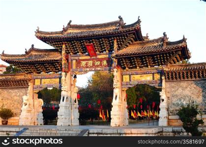 Ancient building in Yunnan China