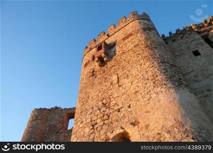 Ancient castle in ruins located in the north of Caceres