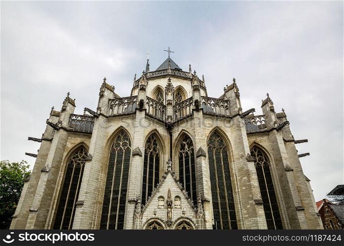 Ancient cathedral church facade, old Europe. Traditional european architecture, famous places for tourism and travel, religion