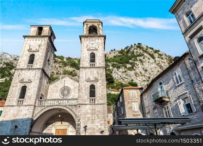 Ancient church of St Tryphon in Old Town of Kotor, Montenegro