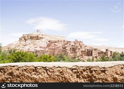 ancient city fortress desert landscape