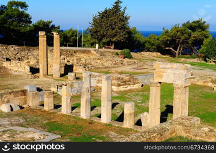 Ancient City Of Kamiros In Rhodes, Greece