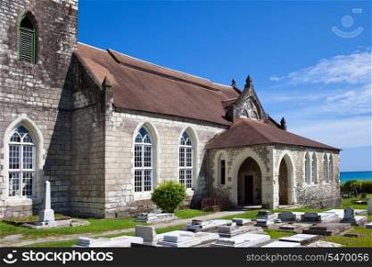 Ancient colonial church. Jamaica