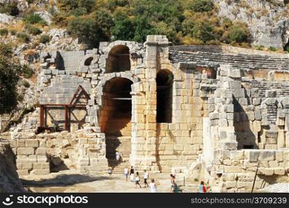 Ancient dead town in Myra Demre Turkey