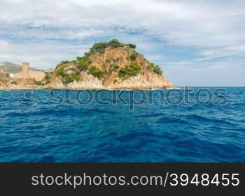 Ancient fortifications of Tossa de Mar on the Costa Brava.