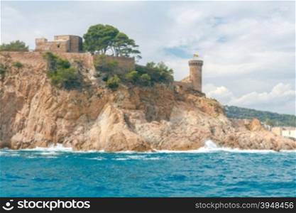 Ancient fortifications of Tossa de Mar on the Costa Brava.