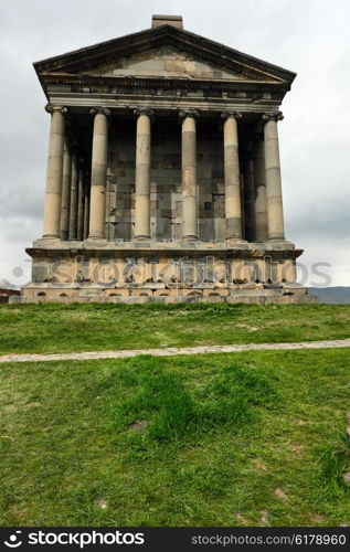 Ancient Garni pagan Temple, the hellenistic temple in Armenia