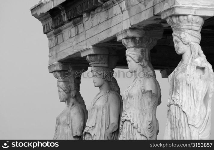 Ancient historical building in Athens, Greece