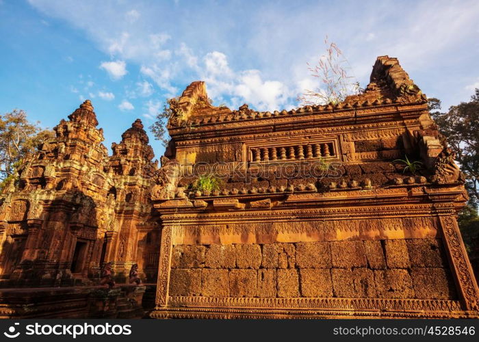 Ancient Khmer civilization ruins of Angkor near Siem Reap, Cambodia