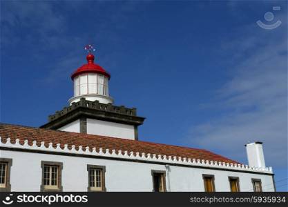 ancient lighthouse in s miguel island, azores