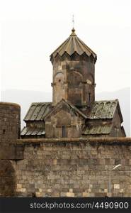 Ancient monastery Tatev in the mountains of Armenia. Was founded in year 906.