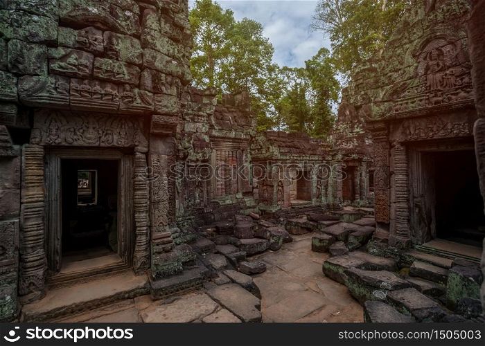 ancient of Prasat Ta prohm temple, in Siem reap, Cambodia