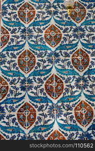 Ancient Ottoman time Handmade Turkish Tiles with floral patterns