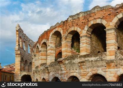 Ancient Roman Arena in Verona, northern Italy