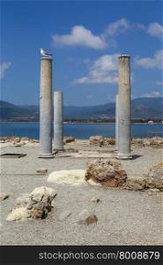 Ancient Roman Ruins of Nora, near Pula in Sardinia