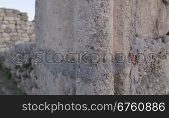 Ancient ruins at archaeological site City of Tauric Chersonese, Sevastopol, Crimea