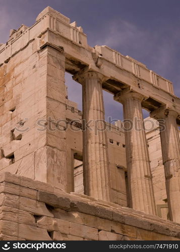 Ancient ruins in Athens Greece