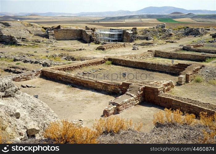 Ancient ruins in Gordium, Turkey