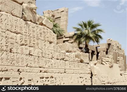 Ancient ruins of Karnak Temple in Luxor, Egypt