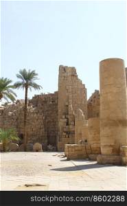 Ancient ruins of Karnak Temple in Luxor, Egypt