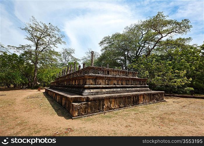 Ancient ruins. Pollonaruwa, Sri Lanka