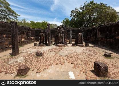 Ancient ruins. Polonnaruwa, Sri Lanka