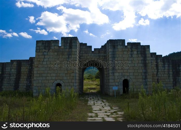 Ancient ruins Veliki Preslav Bulgarian landmark