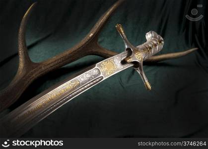 Ancient sabre. A smart variant of the fighting weapon