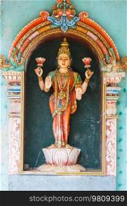 Ancient  sculpture in hindu temple on Sri Lanka