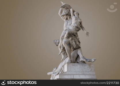 Ancient statue in Florence Tuscany Italy. Clipping path embeeded. Ancient statue in Florence Tuscany, Italy