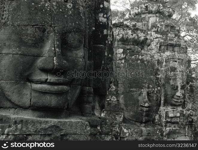 Ancient Stone Carvings of Faces