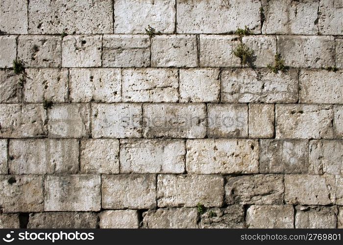 Ancient stone wall in Valladolid,Spain