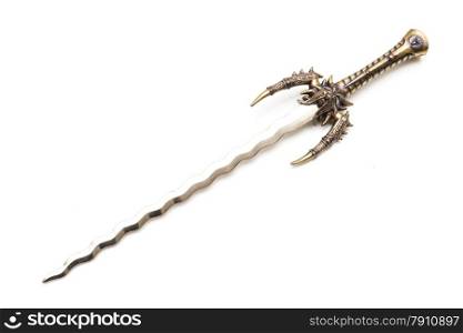 ancient sword on a white background