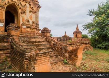 Ancient temple in Bagan, Myanmar. Bagan is an ancient city in central Myanmar (formerly Burma), southwest of Mandalay.