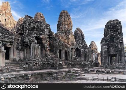 Ancient temple Prasat Bayon in Angkor complex, Siem Reap, Cambodia