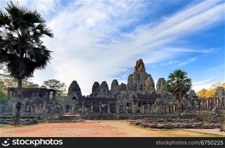 Ancient temple Prasat Bayon in Angkor complex, Siem Reap, Cambodia