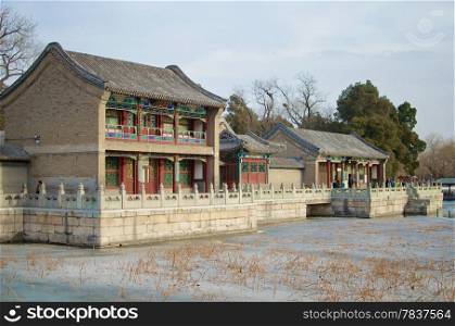 Ancient Traditional Colorful Houses - Summer Palace, Beijing, China
